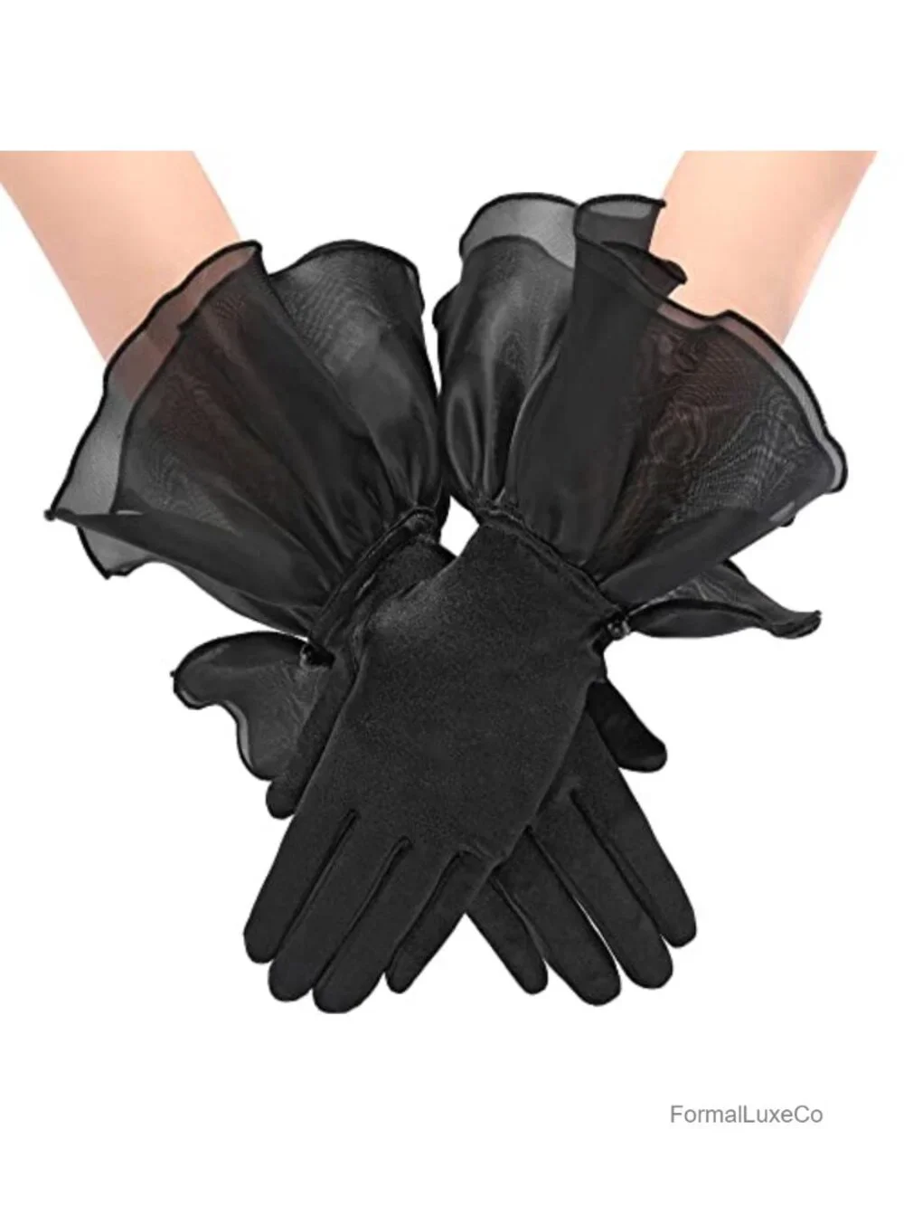 Women's Satin Opera Bridal Wedding Gloves Formal Party Cosplay